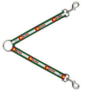 Dog Leash Splitter - COLFAX Green Stripe Dog Leash Splitters Buckle-Down   