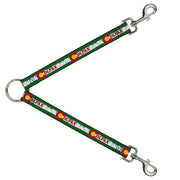 Dog Leash Splitter - COLFAX Green Stripe Weathered Dog Leash Splitters Buckle-Down   