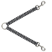 Dog Leash Splitter - Checker Weathered2 Black/White Dog Leash Splitters Buckle-Down   