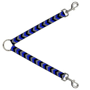 Dog Leash Splitter - Chevron Blue/Black/Gray Dog Leash Splitters Buckle-Down   
