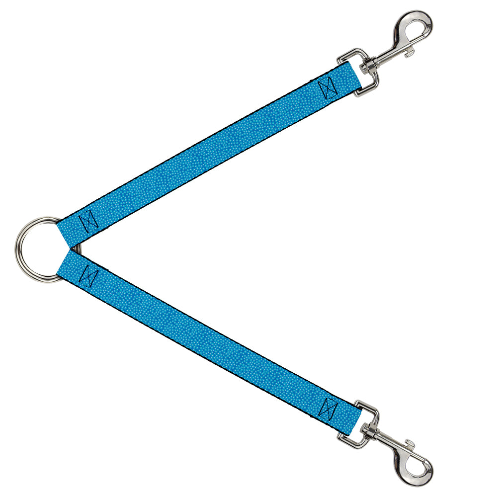 Dog Leash Splitter - Ditsy Floral Blue/Light Blue/White Dog Leash Splitters Buckle-Down   