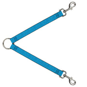 Dog Leash Splitter - Ditsy Floral Blue/Light Blue/White Dog Leash Splitters Buckle-Down   