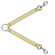 Dog Leash Splitter - Ditsy Floral Yellow/White/Brown Dog Leash Splitters Buckle-Down   