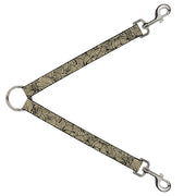 Dog Leash Splitter - Doodle1 Cream/Black Dog Leash Splitters Buckle-Down   