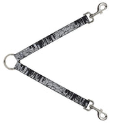 Dog Leash Splitter - Doodle1/Paint Drips White/Black Dog Leash Splitters Buckle-Down   