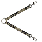 Dog Leash Splitter - Doodle1/Paint Drips Cream/Black Dog Leash Splitters Buckle-Down   