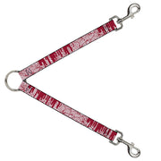Dog Leash Splitter - Doodle1/Paint Drips White/Red Dog Leash Splitters Buckle-Down   