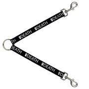 Dog Leash Splitter - DEATH/Coffin Black/White Dog Leash Splitters Buckle-Down   