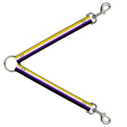 Dog Leash Splitter - Flag Non-Binary Stripe Dog Leash Splitters Buckle-Down   