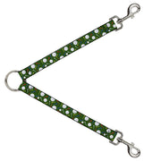 Dog Leash Splitter - Golf Balls/Tees Scattered Green/Multi Color Dog Leash Splitters Buckle-Down   