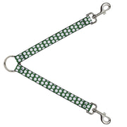 Dog Leash Splitter - Golf Balls Green/White Dog Leash Splitters Buckle-Down   
