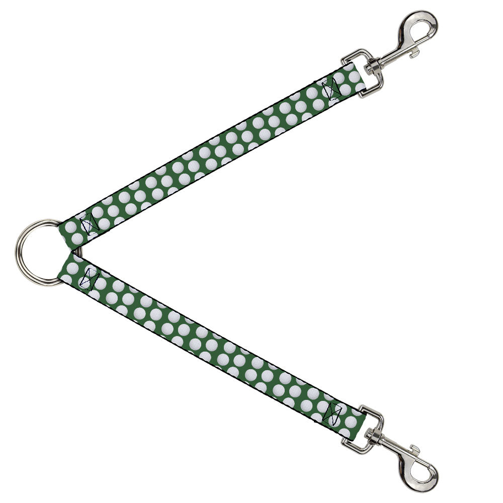 Dog Leash Splitter - Golf Balls Green/White Dog Leash Splitters Buckle-Down   