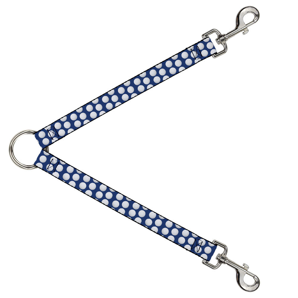 Dog Leash Splitter - Golf Balls Blue/White Dog Leash Splitters Buckle-Down   