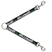 Dog Leash Splitter - HOLLYWEED Sign Skyline/Pot Leaf Black/Grays/White/Green Dog Leash Splitters Buckle-Down   
