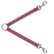 Dog Leash Splitter - Hawaii Flag Continuous Repeat Dog Leash Splitters Buckle-Down   