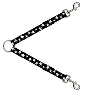 Dog Leash Splitter - Multi Stars Black/White Dog Leash Splitters Buckle-Down   