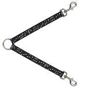 Dog Leash Splitter - Music Notes Black/White Dog Leash Splitters Buckle-Down   