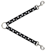 Dog Leash Splitter - Multi Stars Black/White/Black/White Outline Dog Leash Splitters Buckle-Down   