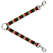 Dog Leash Splitter - Mexico Flag Distressed Dog Leash Splitters Buckle-Down   
