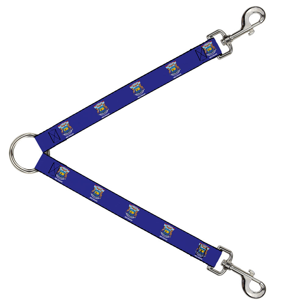 Dog Leash Splitter - Michigan Flag Continuous Dog Leash Splitters Buckle-Down   