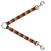 Dog Leash Splitter - Mexico Flag Continuous Vintage Dog Leash Splitters Buckle-Down   