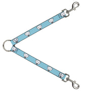 Dog Leash Splitter - Polar Bear Repeat Baby Blue Dog Leash Splitters Buckle-Down   