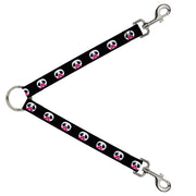 Dog Leash Splitter - Panda Face w/Pink Mustache Dog Leash Splitters Buckle-Down   