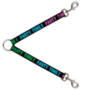 Dog Leash Splitter - PARTY TIME! Black/Green/Turquoise/Fuchsia Dog Leash Splitters Buckle-Down   