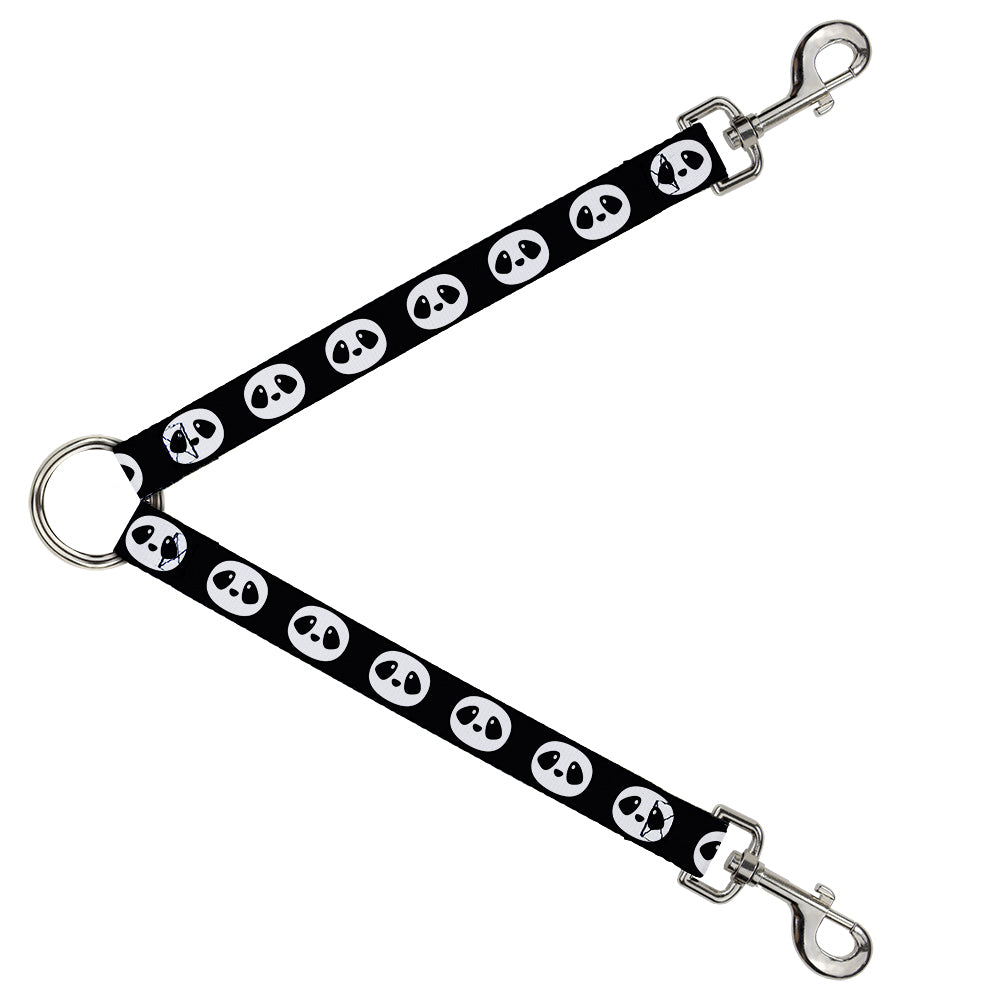 Dog Leash Splitter - Panda Face Black/White Dog Leash Splitters Buckle-Down   