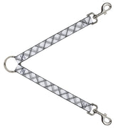 Dog Leash Splitter - Plaid X Weathered White/Gray Dog Leash Splitters Buckle-Down   