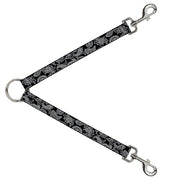 Dog Leash Splitter - Paisley2 Black/White Dog Leash Splitters Buckle-Down   