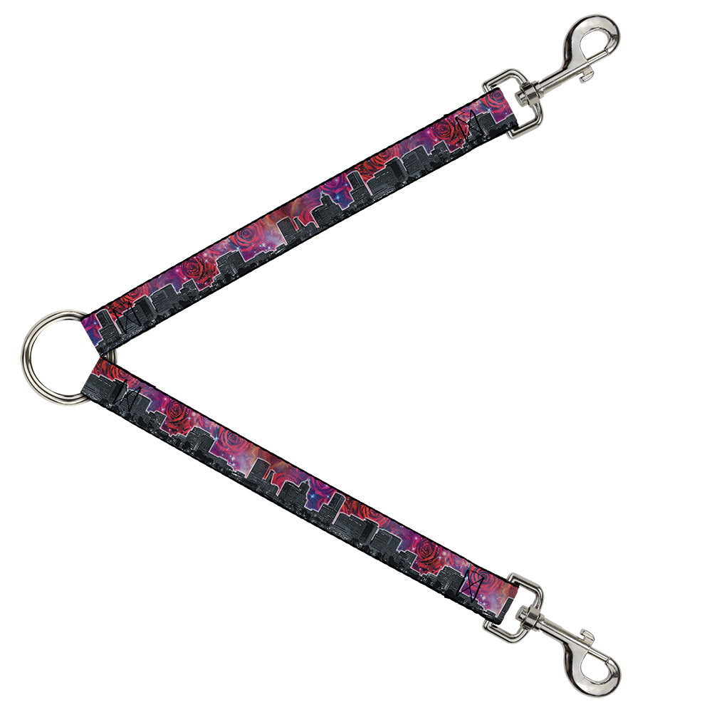 Dog Leash Splitter - Portland Vivid Skyline Cosmic Roses Dog Leash Splitters Buckle-Down   