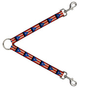 Dog Leash Splitter - Puerto Rico Flag Weathered Dog Leash Splitters Buckle-Down   