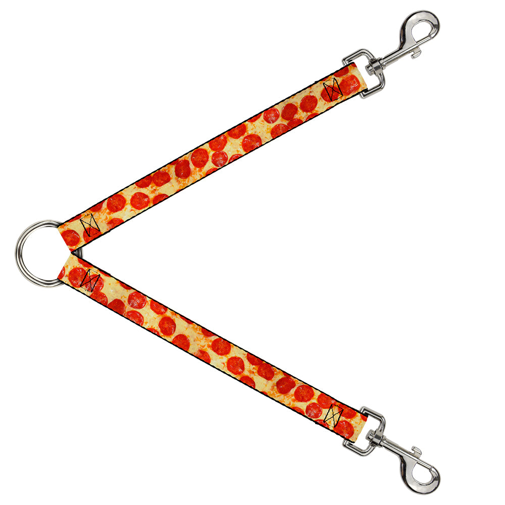 Dog Leash Splitter - Pepperoni Pizza Vivid Dog Leash Splitters Buckle-Down   