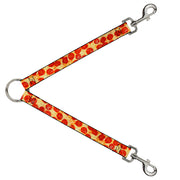 Dog Leash Splitter - Pepperoni Pizza Vivid Dog Leash Splitters Buckle-Down   