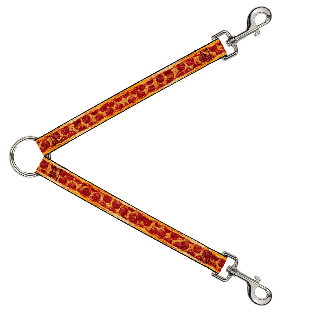 Dog Leash Splitter - Pepperoni Pizza w/Crust Vivid Dog Leash Splitters Buckle-Down   