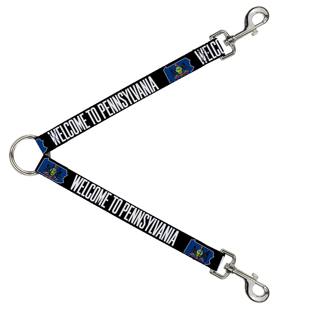 Dog Leash Splitter - Pennsylvania Flag Silhouette WELCOME TO PENNSYLVANIA Dog Leash Splitters Buckle-Down   
