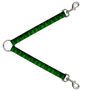 Dog Leash Splitter - Pine Tree Silhouettes Black/Greens Dog Leash Splitters Buckle-Down   