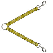Dog Leash Splitter - Pinwheel Star Olive Green/Biege Dog Leash Splitters Buckle-Down   