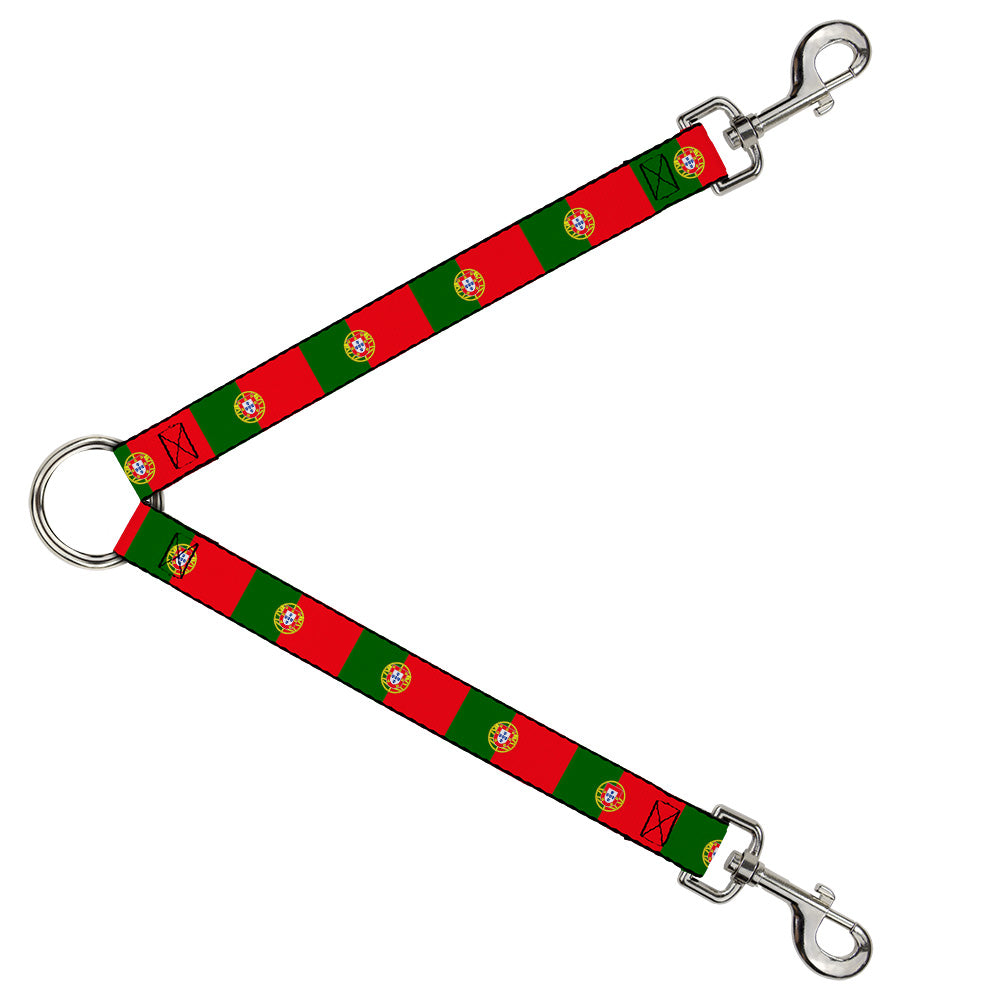 Dog Leash Splitter - Portugal Flag Green Red Dog Leash Splitters Buckle-Down   