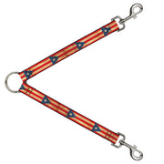 Dog Leash Splitter - Puerto Rico Flag Continuous Vintage Dog Leash Splitters Buckle-Down   