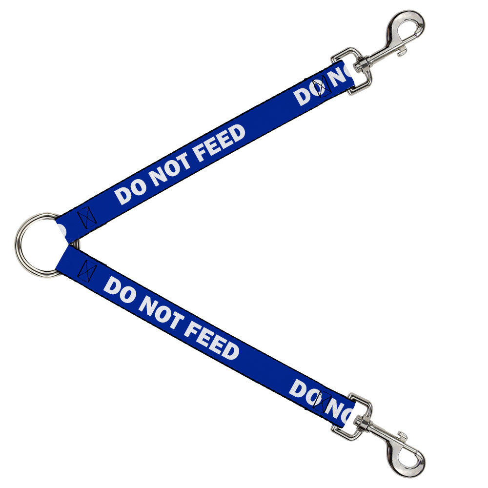 Dog Leash Splitter - Pet Quote DO NOT FEED Navy White Dog Leash Splitters Buckle-Down   