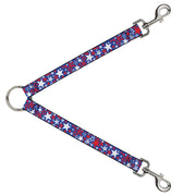 Dog Leash Splitter - Stargazer Blue/White/Red Dog Leash Splitters Buckle-Down   