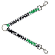 Dog Leash Splitter - SWAGG White/Black/Green Dog Leash Splitters Buckle-Down   