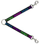 Dog Leash Splitter - SWAGG Black/Zebra Multi Neon Dog Leash Splitters Buckle-Down   