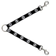 Dog Leash Splitter - Smiling Panda Face Black/White Dog Leash Splitters Buckle-Down   
