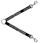 Dog Leash Splitter - STRAIGHT EDGE Black/White Dog Leash Splitters Buckle-Down   