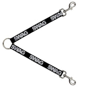 Dog Leash Splitter - SWAG Black/Plaid X White/Gray Dog Leash Splitters Buckle-Down   
