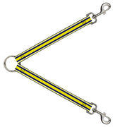 Dog Leash Splitter - Stripes Light Yellow/Navy/Yellow Dog Leash Splitters Buckle-Down   