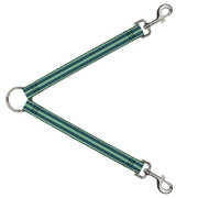 Dog Leash Splitter - Stripes Pastel Green/Olive Dog Leash Splitters Buckle-Down   